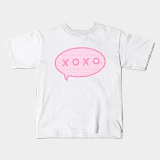 XOXO Aesthetic Speech Bubble Kids T-Shirt